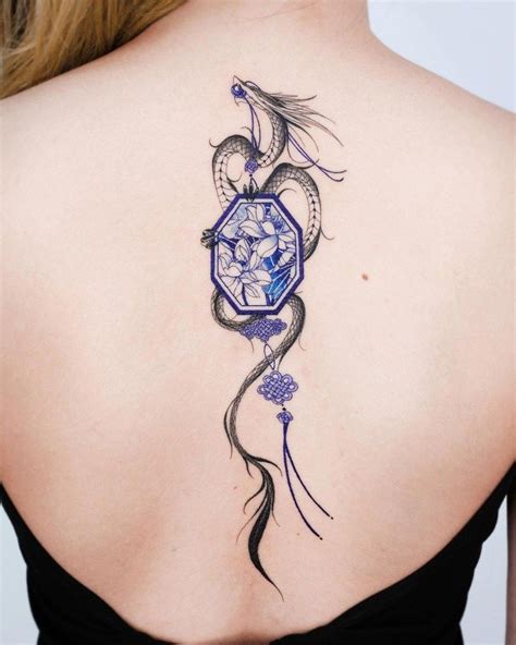 dragon tattoo for women|dragon tattoo designs female back.